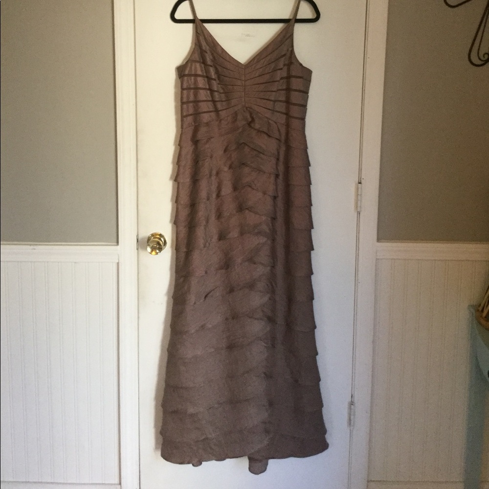Adrianna Papell Occasions tiered shimmer dress
